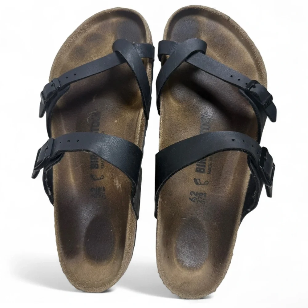 Birkenstock Mayari Sandal Size 42 Women 11 Men 9 Dark Brown - Picture 2 of 8